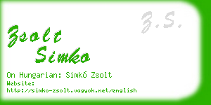 zsolt simko business card